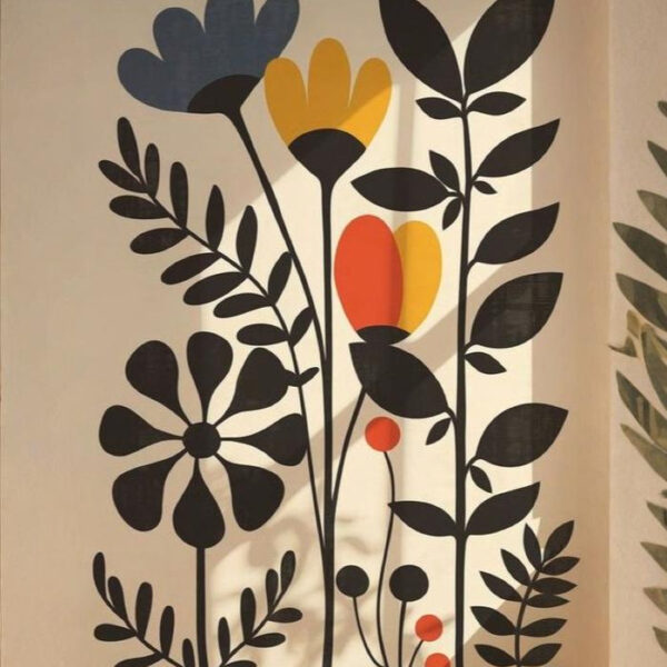 Vibrant Flowers 2 - With Frame ( No Glass)